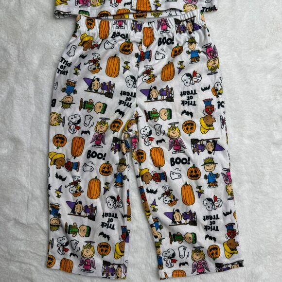Peanuts Snoopy Kids Pajama Set Halloween Matching Family 24M Shirt Pants‎ PJs - Picture 2 of 13